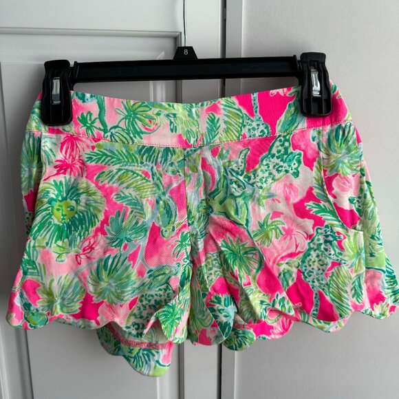 NWT Lilly Pulitzer Dahlia Short in Raz Berry Catty Shack Pattern, Size XS - Picture 2 of 8
